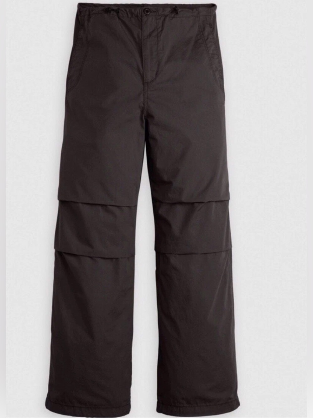 Levi’s Womens Mid-Rise Wide Leg Parachute Black Pants Size XS